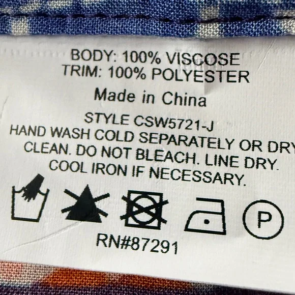 JOHNNY WAS Saba Long-Sleeve Abstract-Print Dress Coverup Size Large - Picture 15 of 15